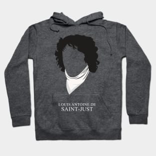 Louis Antoine de Saint-Just - Minimalist Portrait Hoodie